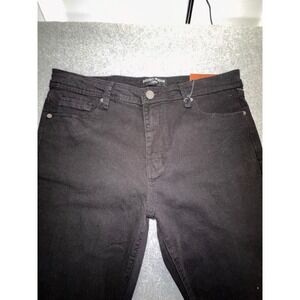 Indigo Wisdom Denim Mens Black Jeans 36x30 Slim Straight IW-5018-4 NWT